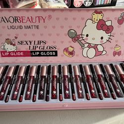 Hello Kitty Lipgloss And Lipliner Set 24 Pieces