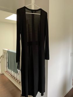 Beautiful black long jacket size S/M
