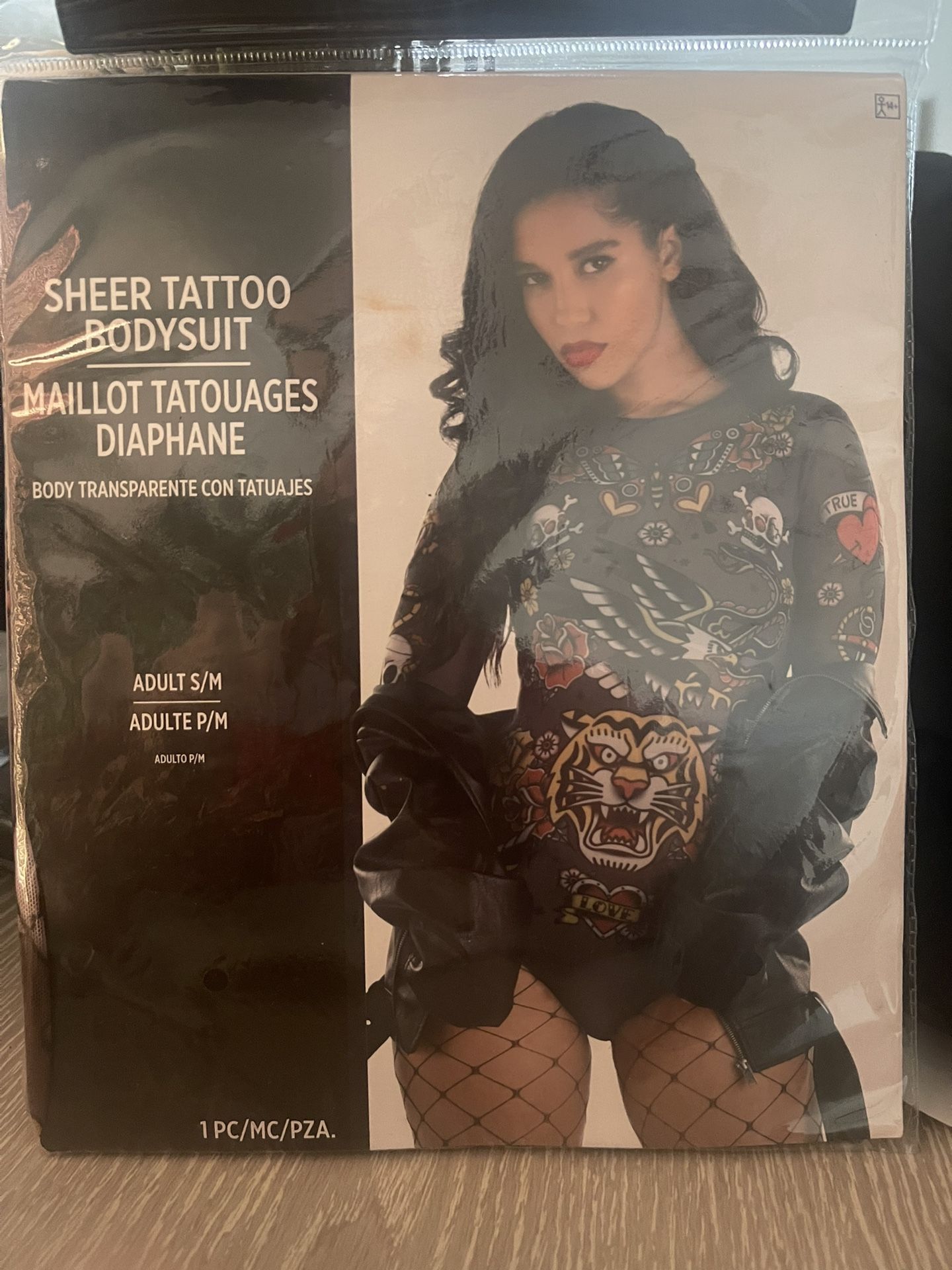 Sheer Tattoo Bodysuit Halloween Costume