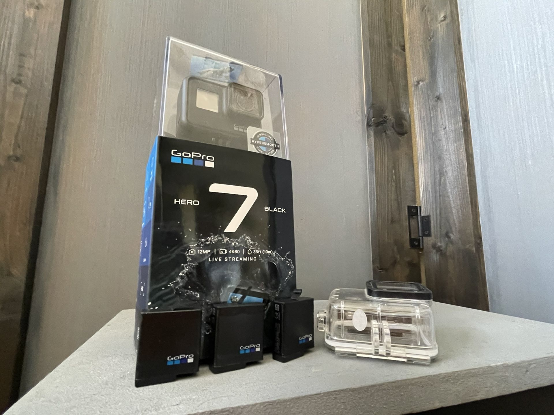 GoPro Hero 7 Black with accessories