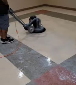 Strip Wax Polish Terrazzo Vct Floors 