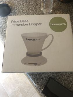 Coffee wide base immersion dripper