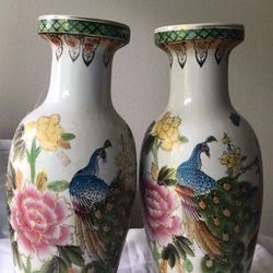 Oriental Ceramic Large Vases Brand New