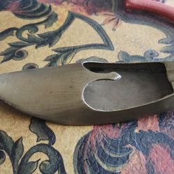 Vintage Solid Brass Shoe Ashtray.