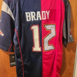 New New England Patroits Tampa Bay Bucs Tom Brady Superbowl Jersey Men Med