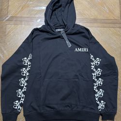 Amiri Checkered Bones Black Hoodies Size M