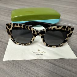 Kate Spade Leopard Print Cat Eye Sunglasses 