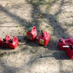 1 Gallon, 2 Gallon, And 3 Gallon gas ⛽ Jugs. 