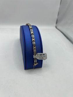 10KYG “8” inch Diamond Bracelet