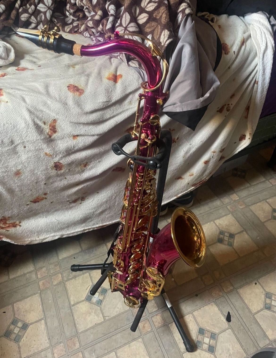 Hot Pink Tenor Saxophone