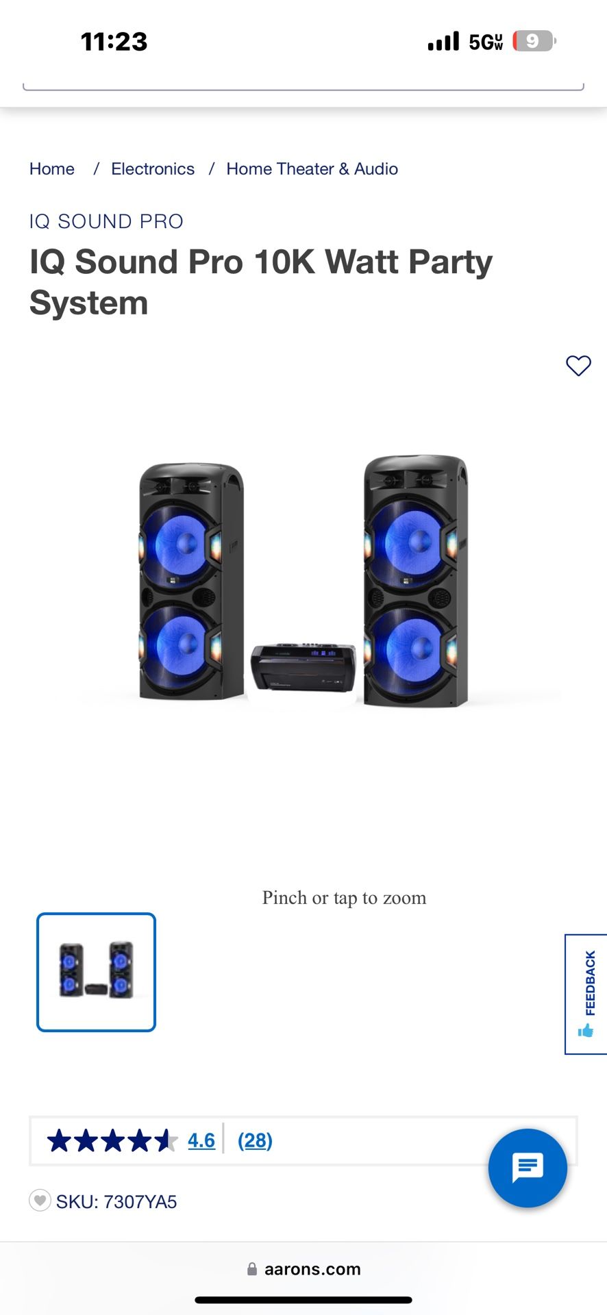 IQ Sound Pro 10K Watt Party System