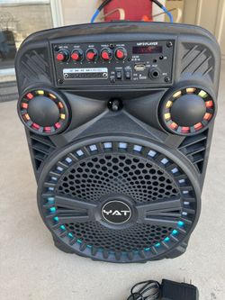 Bluetooth Portable Rechargeable Speaker With Lights