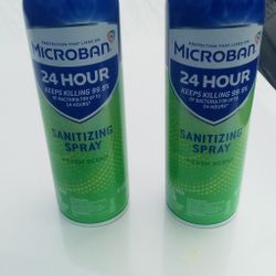 Lysol And Microban Sanitizer Spray