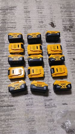 Batteries dewalt $50 each