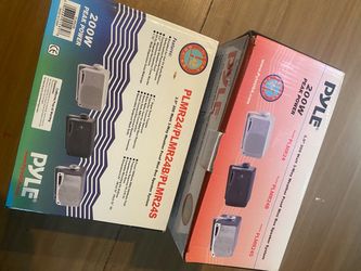 2 sets water proof speakers
