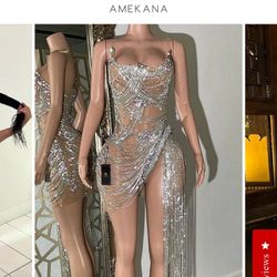 Silver Large Dress