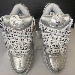 Puma Lamelo Ball LaFrance Chrome / Silver Sneakers Size 8.5