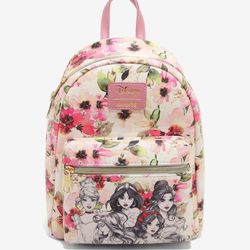Loungefly Disney Princess Floral Sketch Mini Backpack