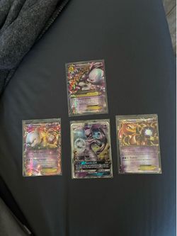 Pokémon Card Lot - 4 Ultra Rare Mewtwo Cards (EX / Mega / GX)