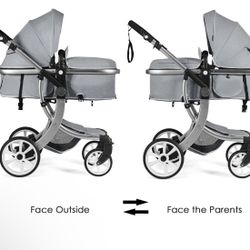 Baby Joy Stroller And Bassinet. 