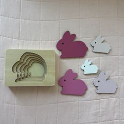  Bunny Wooden Puzzle