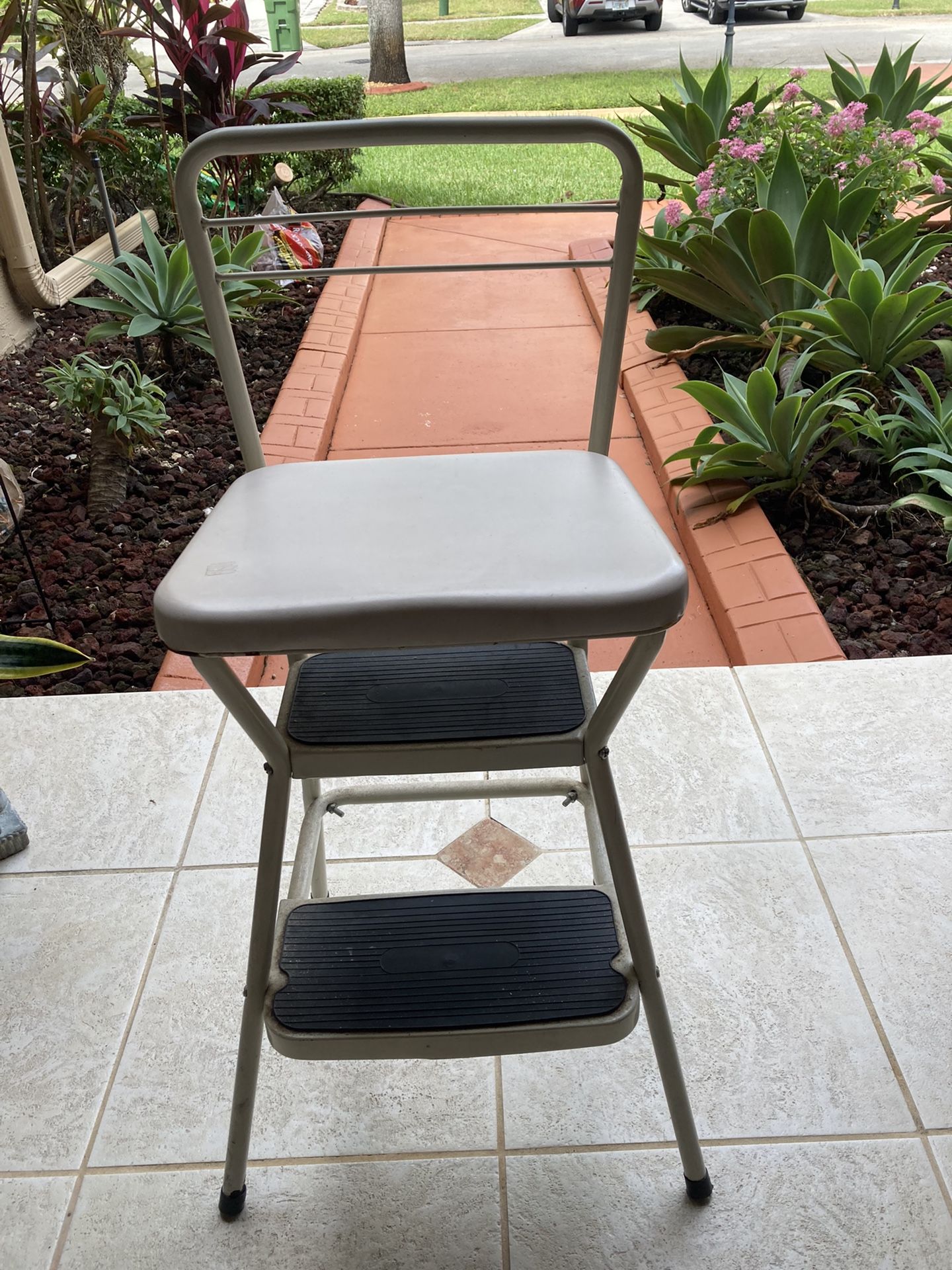 ESTATE SALE- Vintage Chair Combination With Small Ladder