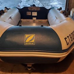 ZODIAC Inflatable Boat: Hard Bottom- Must Sell!!!