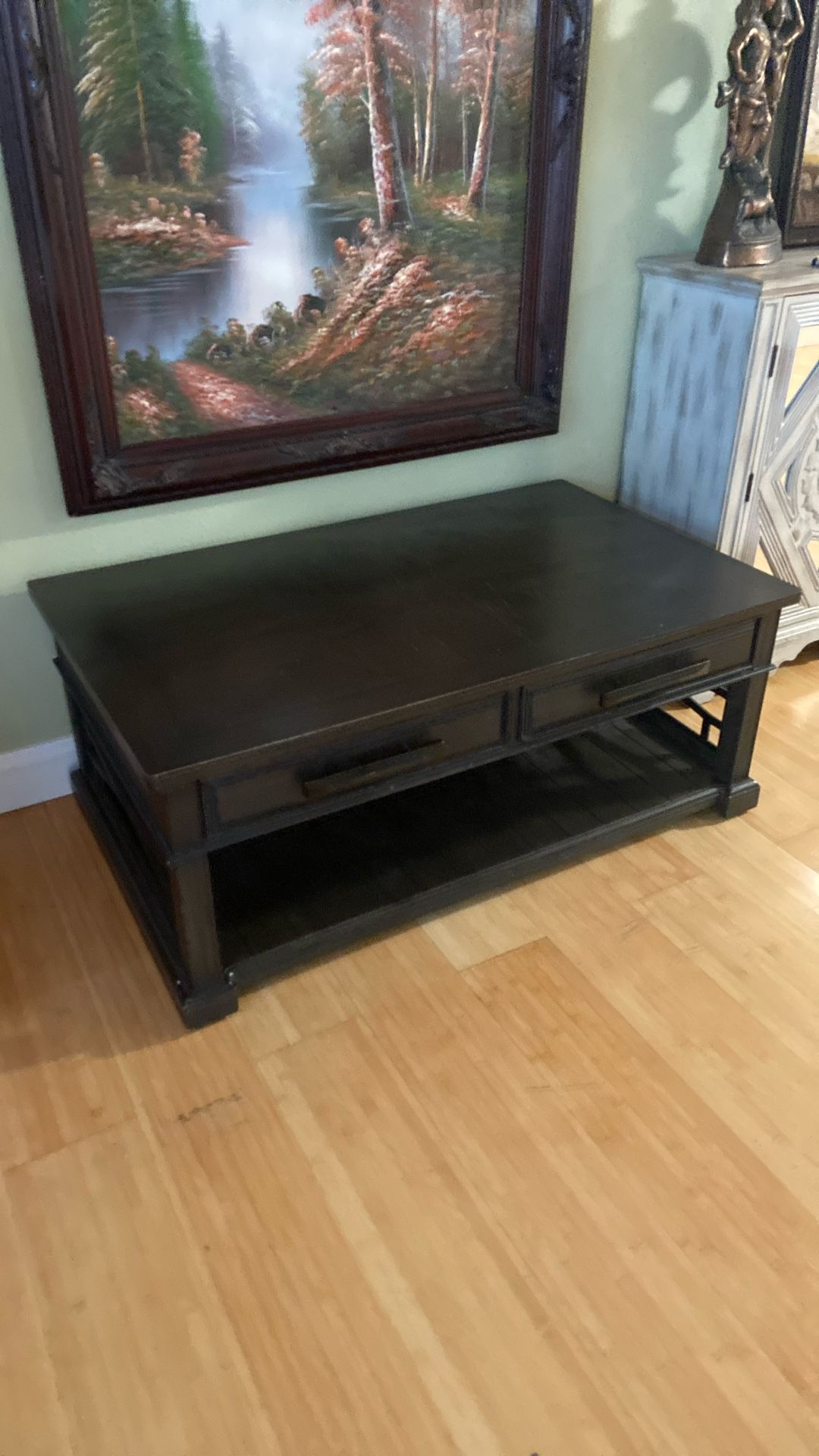 Tolling Coffee Table With Drawers