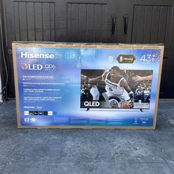 43QD6 43” Hisense smart 4k Qled tv