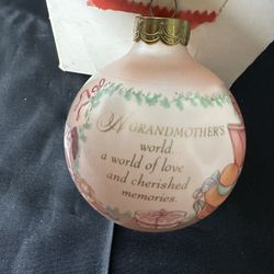 Grandmother 1992 Hallmark Christmas Ornament Ball