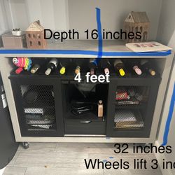 Tv Stand/ wine Bar Cart 