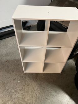 White Cube Storage Bookcase Shelving Unit