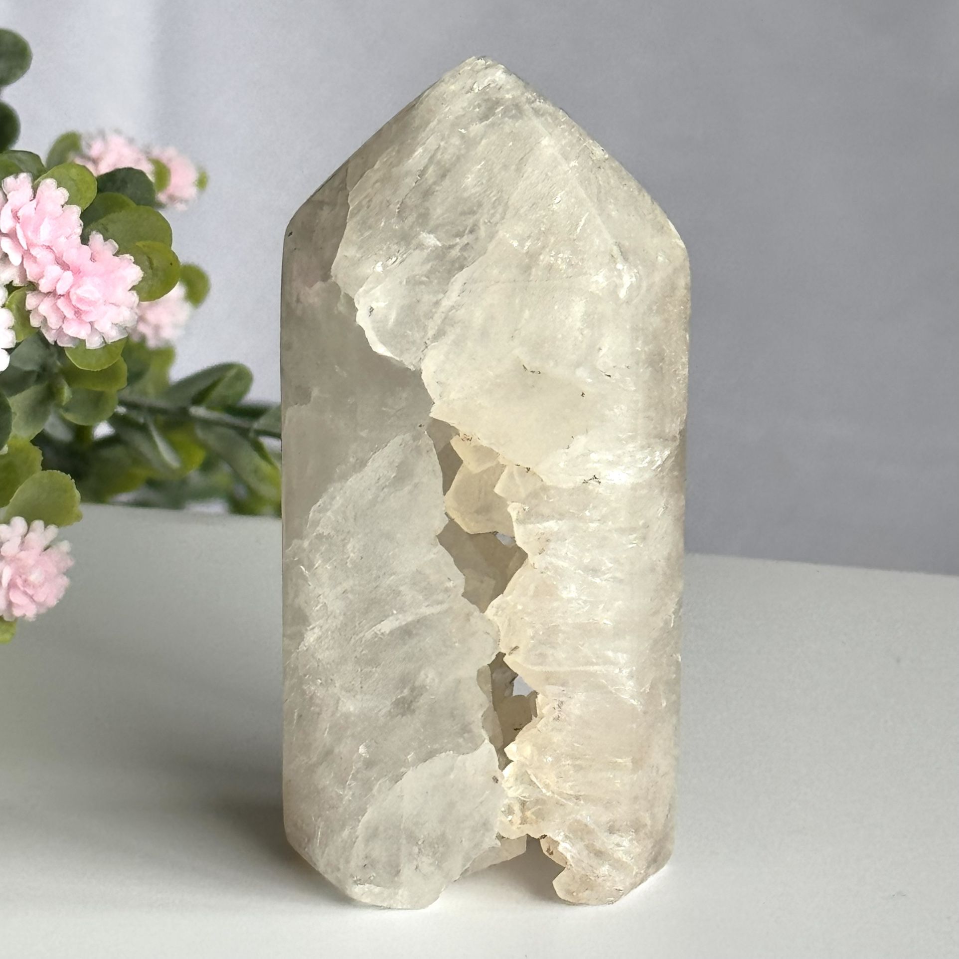 White Druzy Quartz