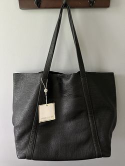 Black Leather Tote brand New 