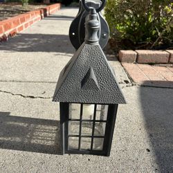 Black Outdoor Wall Lantern 