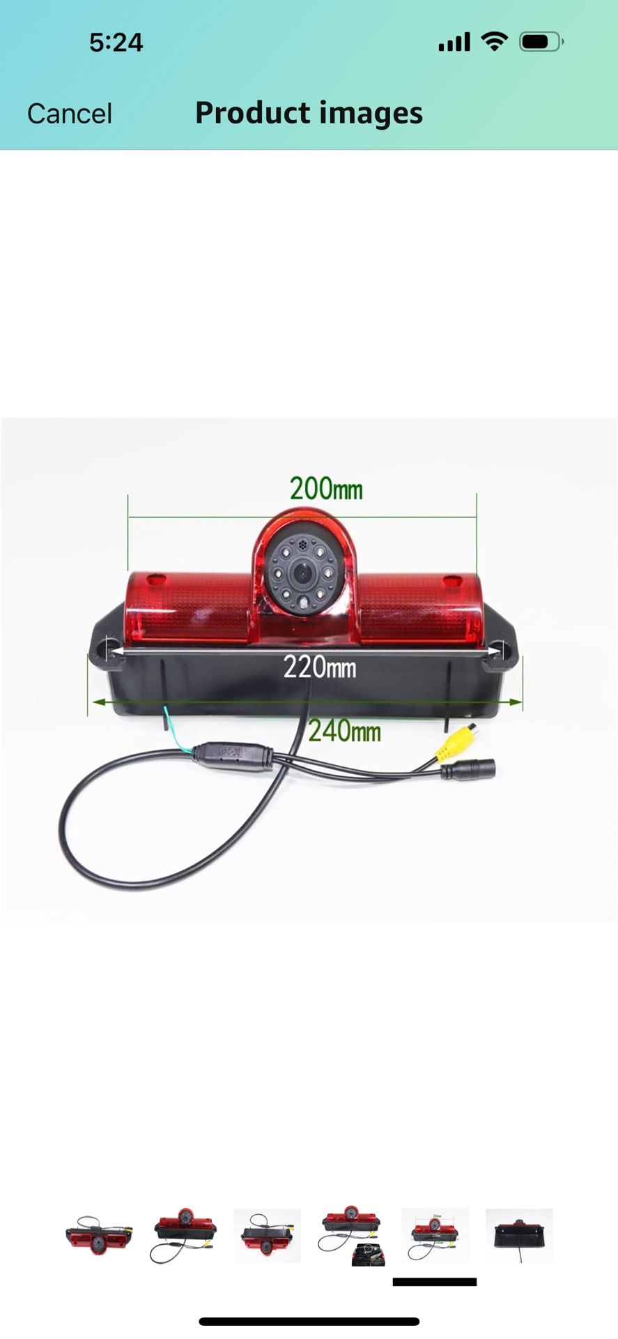 HD Car Brake Light Rear View Backup Parking Camera Compatible with GM Express Savana Cargo Van Chevy Express Van Night Vision