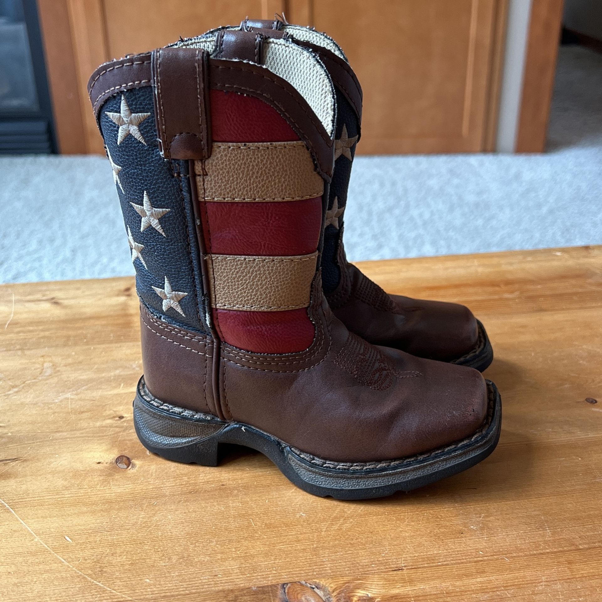 Durango Little Kids Patriotic Cowboy Boots - 8.5