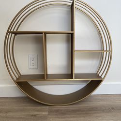 Gold Circular Shelf 27”