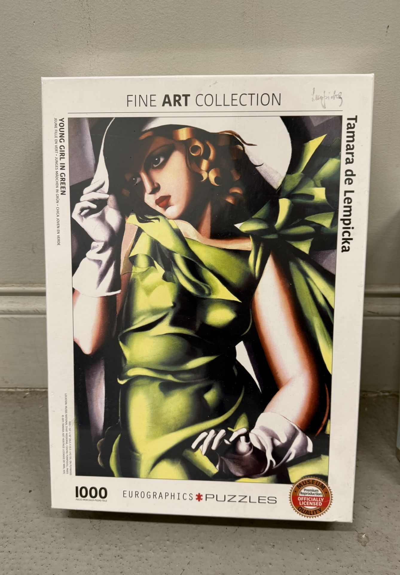 EUROGRAPHICS Puzzle Young Girl in Green Tamara de Lempicka BRAND NEW! PICK UP IN CORNELIUS