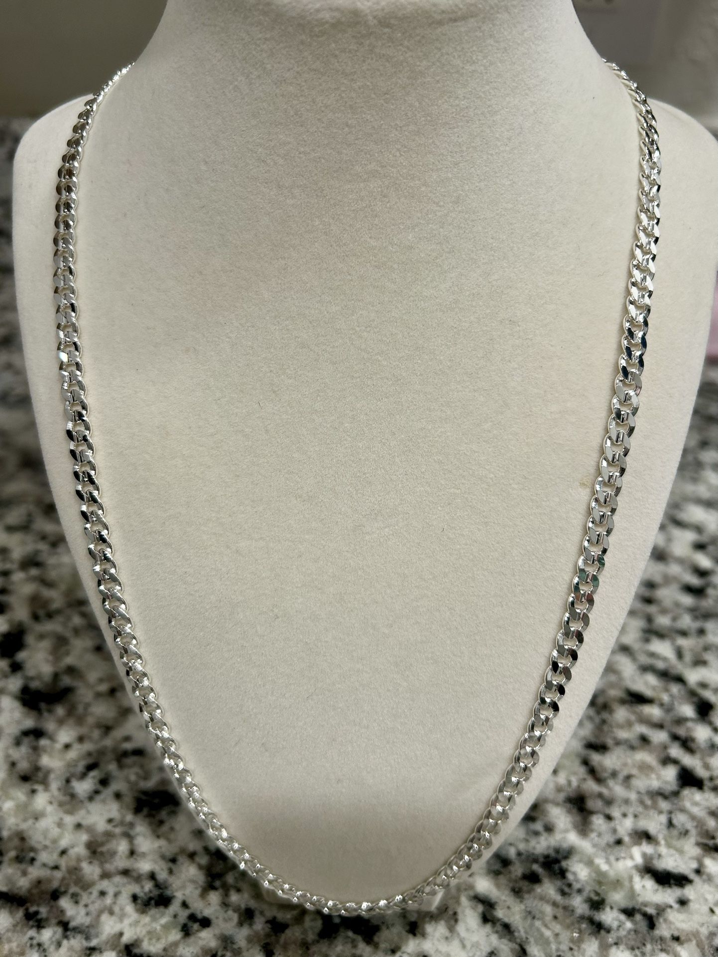 New s925 Sterling Silver Chain Necklace