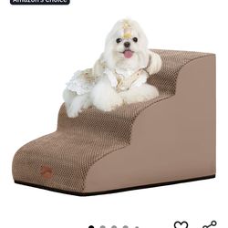 gogobunny Ramp Cat Dog Stairs for Beds, Cat Slope Stairs with Durable Waterproof Fabric Cover