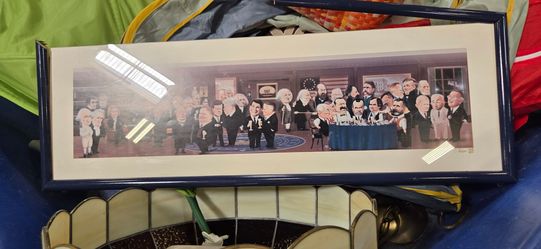 Christopher Hiers 1996 Signed Limited Edition Political Caricature Print...
