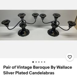 Vintage candlestick holders. $80. Scene on ebay Going For $150.