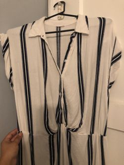 STRIPED BLUE AND WHITE DRESS BOUGHT FROM A LITTLE BOUTIQUE IN THE LA