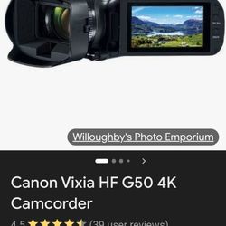 >> Canon VIXIA HF G50  4K UHD Camcorder WiTh Microphone<< 
