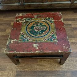 Antique Tibetan Chinese End Table – 150+ Years Old