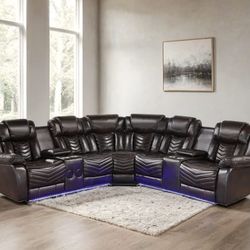 Ace29 Brown Reclining Sectional 😍😍😍😍😍