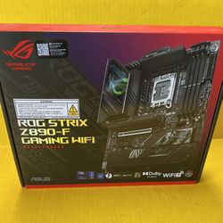ASUS ROG Strix Z890-F Gaming WiFi Z890 LGA 1851 ATX Motherboard, Advanced AI PC-Ready, 16+2+1+2 Stages, DDR5, WiFi 7, 5X M.2, Thunderbolt