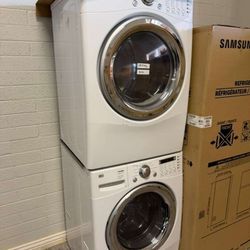 Lg washer and dryer set gas dryer  with warranty