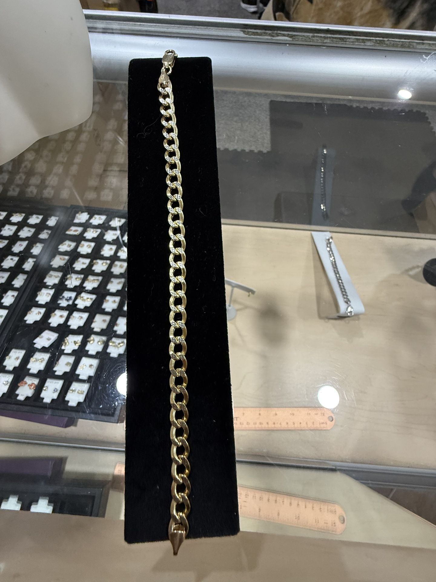 Esclava Estilo Cubano En Oro De 14k